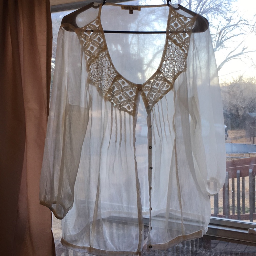 Cream blouse